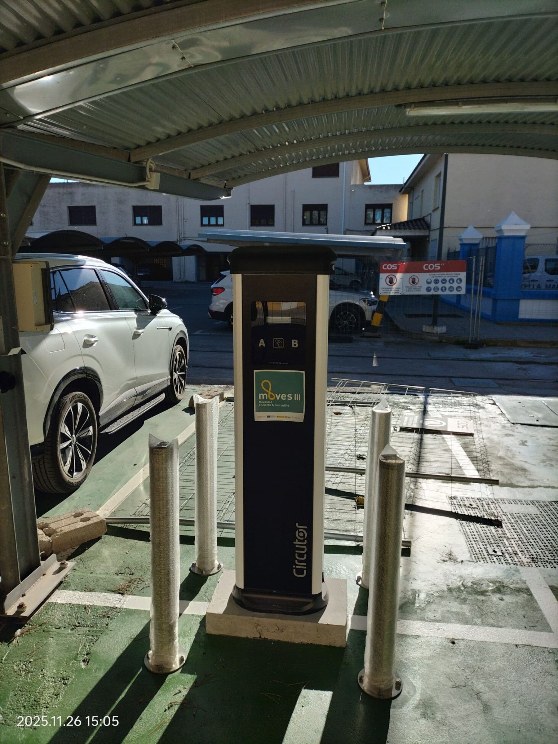 Puntos de recarga para vehículos eléctricos